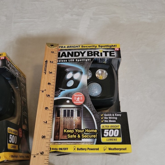 Handy Brite Cordless LED Spotlights 500 Ulta-Bright Lumens Battery Powered 2pk - Picture 7 of 8